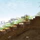 Illustration for article titled These Geothermal Homes Use Heat From the Mountainside They're Built Into